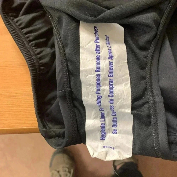 Longitude NWT one piece bathing suit  black/gray/gold size 10 - Picture 7 of 10